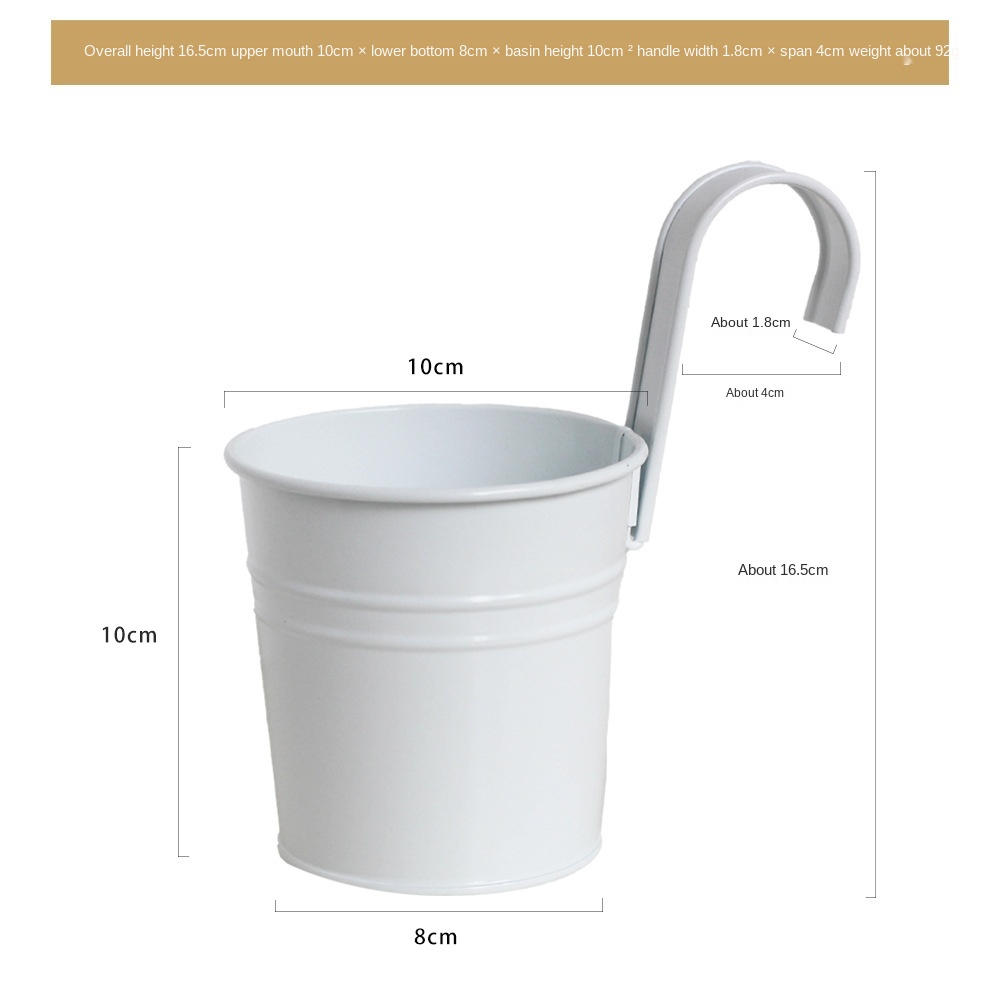 Simple Flos Situla cum Removable Hook Decoration Flos Situla Flos Metalli Situla Flos Dispositis Pot