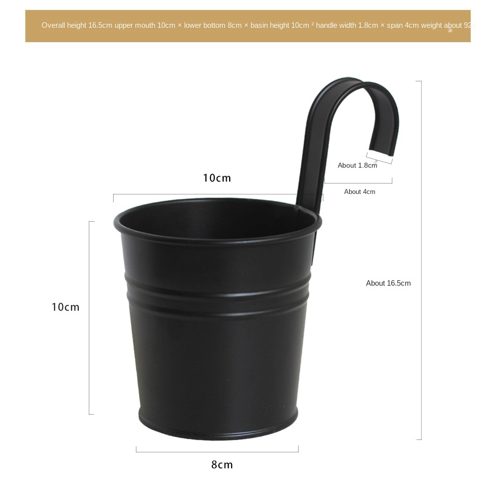 Simple Flos Situla cum Removable Hook Decoration Flos Situla Flos Metalli Situla Flos Dispositis Pot